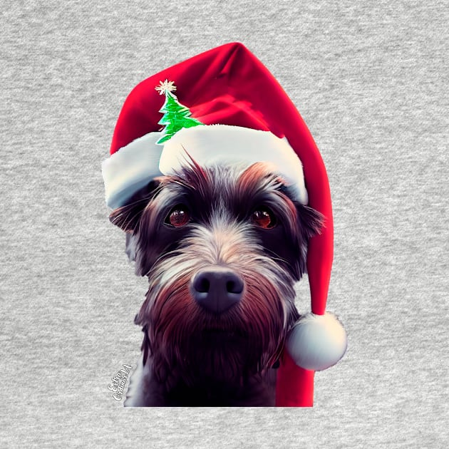 Christmas Funny dog by extraordinar-ia